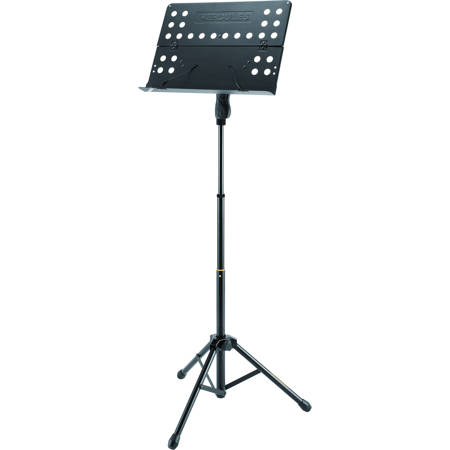 Hercules Stands BS418B 3-Section Orchestra Music Stand with Perforated Folding Desk