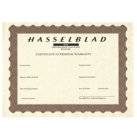 Hasselblad 2 Year Premium Warranty, Hasselblad X1D-50c