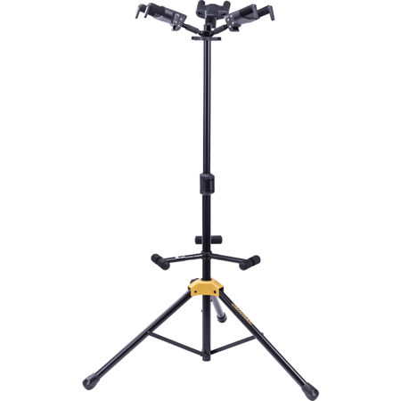 Hercules Stands GS432B PLUS Series Universal Auto-Grip Triple Guitar Stand with Foldable Backrest