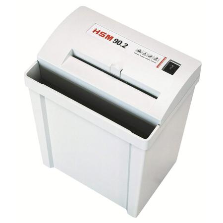 HSM Classic 90.2 Level P-2 Paper Shredder, 6.6 Gallon Bin, Light Grey