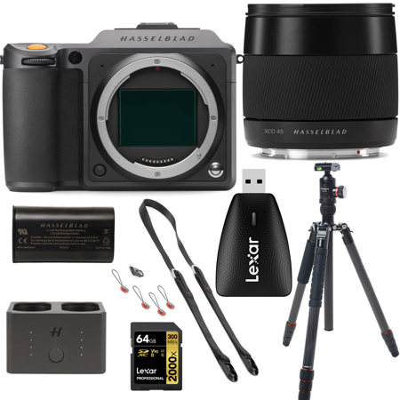 Hasselblad X1D II 50C MF Mirrorless Camera With 45mm f/3.5 XCD Lens, Tripod Kit