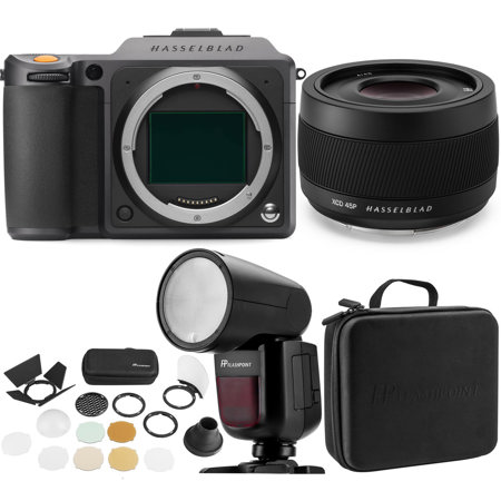 Hasselblad X1D II 50C MF Mirrorless Camera with XCD 45mm f/4 P Lens, w/Flash Kit