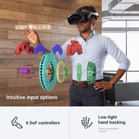 HTC VIVE Focus Vision VR Headset with Controllers, Business