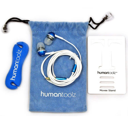 HumanToolz Sound Budz In-Ear Headphones, Blue