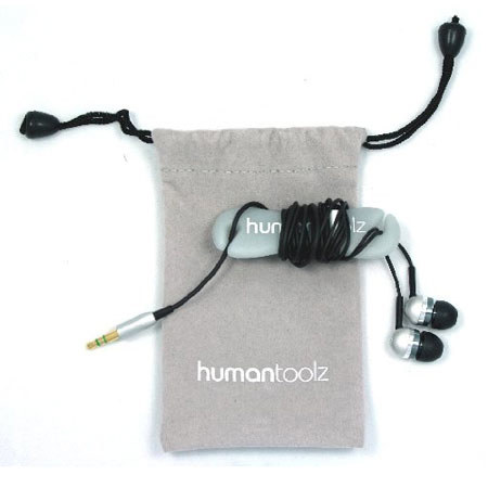 HumanToolz Sound Budz In-Ear Headphones, Silver