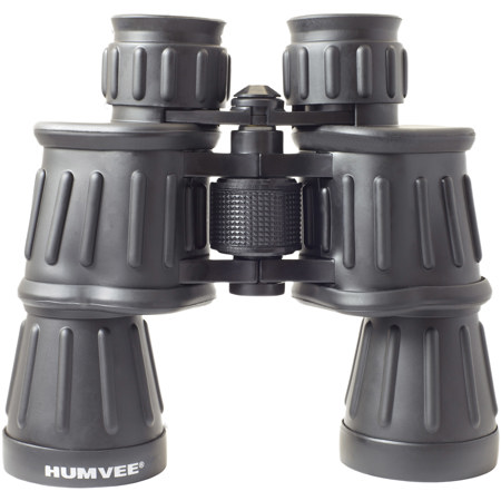 Humvee Gear 20x50 Armored Porro Prism Binocular, 3.6 Deg Angle of View, Black