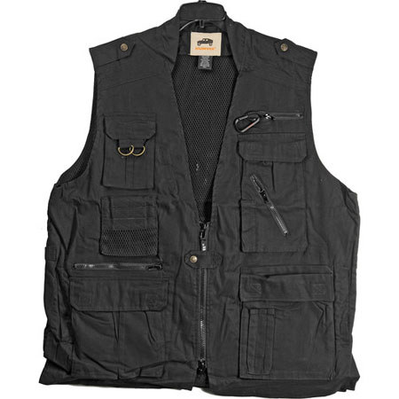 CampCo Humvee Safari Travel Vest - Black - X-Small