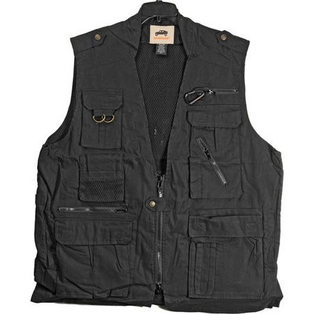 CampCo Humvee Safari Travel Vest - Black - 3X-Larg