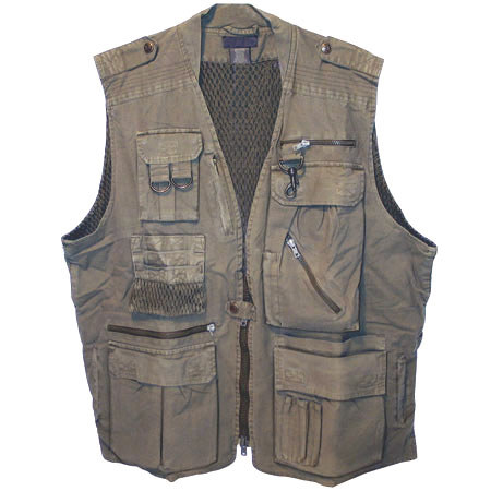CampCo Humvee Safari Travel Vest - Khaki - Small