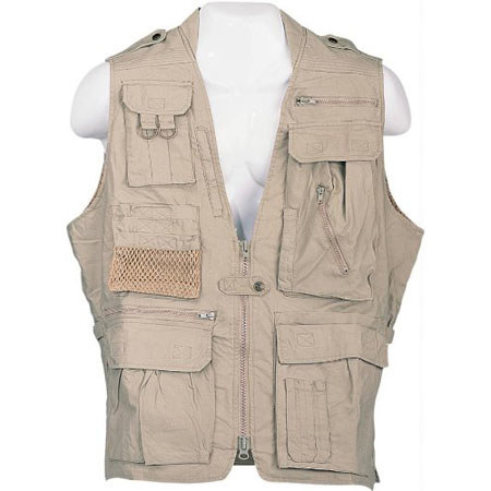 CampCo Humvee Safari Photo Vest - Khaki - 3X Large