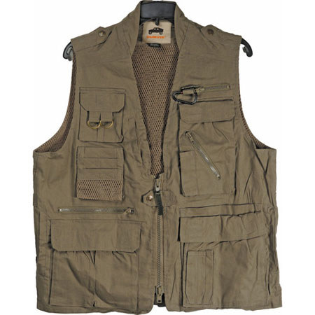 CampCo Humvee Safari Travel Vest - Olive Drab - La