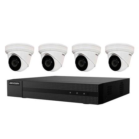 Hikvision EKI-K41T44 4K 4-Ch 1TB NVR Value Express System w/4x 4MP Turret Camera