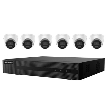 Hikvision EKI-K82T46C 4K 8-Ch 2TB NVR Value Express System w/6x 4MP Dome Cameras