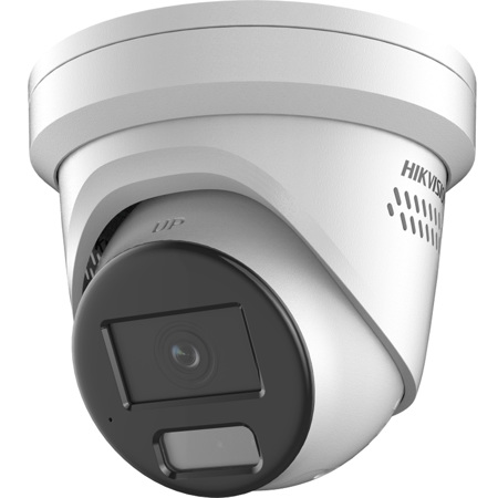 Hikvision 4MP ColorVu Alarm & Light Fixed Network Turret Camera, 2.8mm Lens