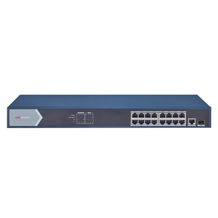 Hikvision DS-3E0518P-E 16-Port Gigabit PoE Unmanaged Switch