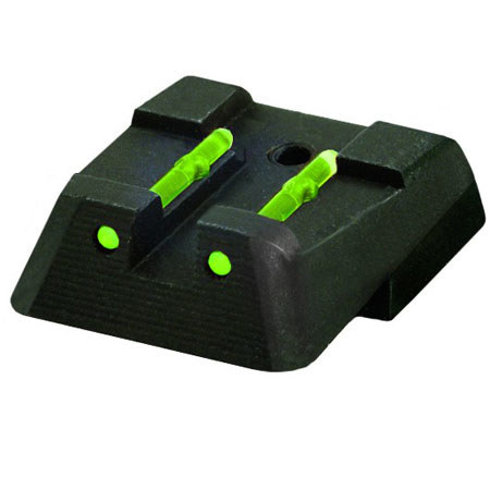 HiViz Rear Heckler and Koch Pistol Sight, Green