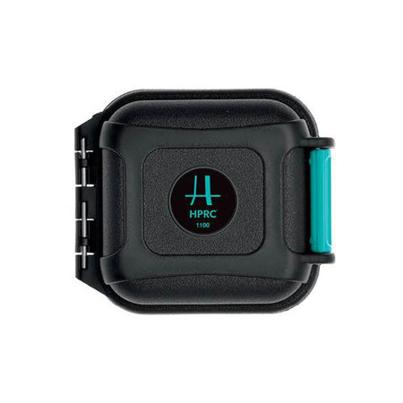 HPRC 1100 Waterproof Hard Case for 4x SD and 2x CFexpress/XQD Memory Cards, Black/Blue Bassano