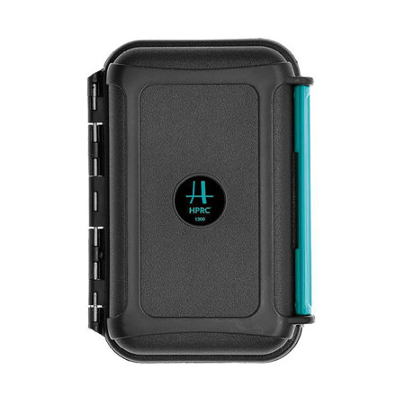 HPRC 1300 Waterproof Hard Case for Memory Card, Black/Blue Bassano