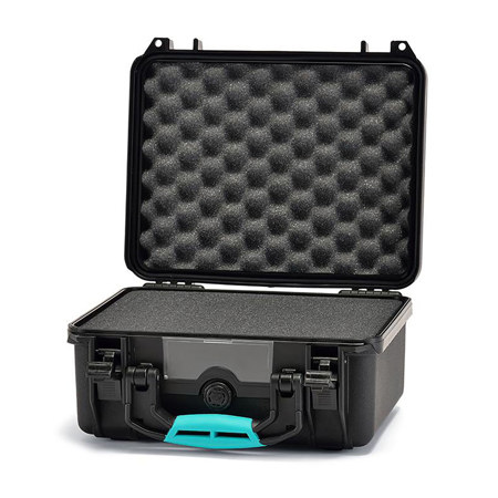 HPRC 2300 Waterproof Hard Case with Cubed Foam, Black/Blue Bassano
