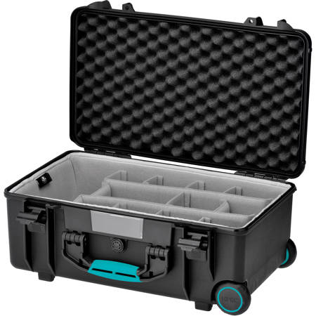 HPRC 2550 Wheeled Waterproof Hard Case with Second Skin, Black