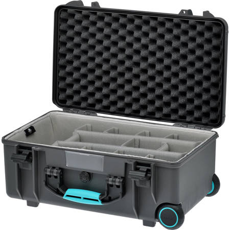 HPRC 2550 Wheeled Waterproof Hard Case with Second Skin, Gray
