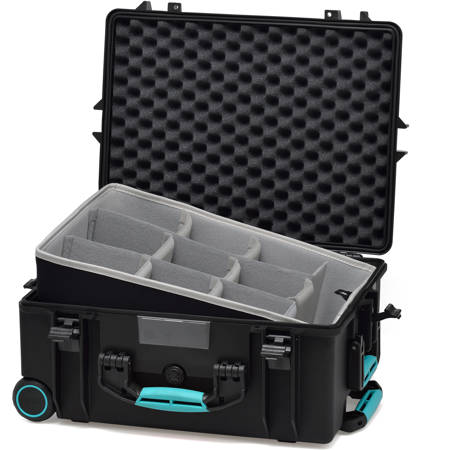 HPRC 2600 Wheeled Waterproof Hard Case with Second Skin, Black