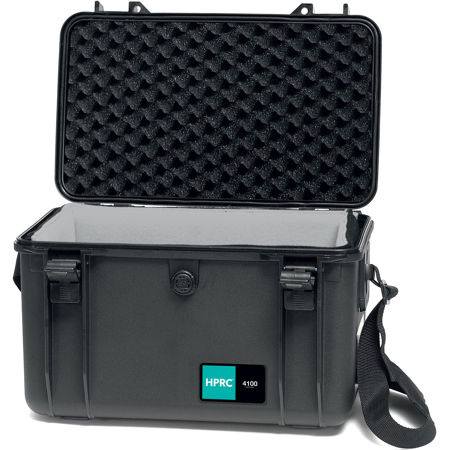 HPRC 4100 Waterproof Hard Case with Soft Deck and Dividers, Black