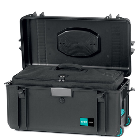 HPRC 4300 Wheeled Waterproof Hard Case with Internal Soft Case, Black