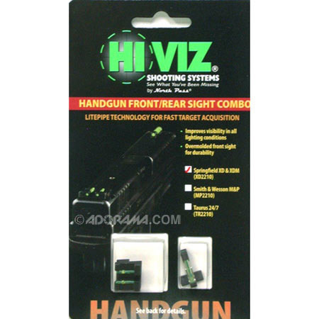 HiViz XD2210-G Springfield Armory Front/Rear Sight Set