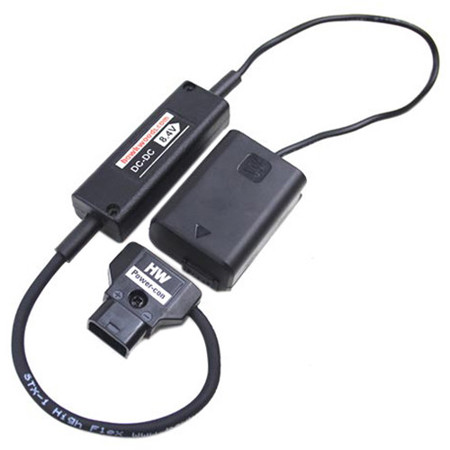 Hawk Woods LR-16 17.7" Power-Con Male to Sony A7S Dummy Battery Cable