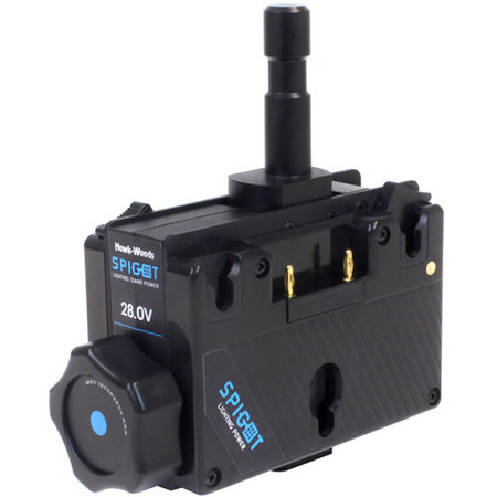 Hawk Woods SPG-28A 28V Spigot Light Stand Power Adapter (Anton Bauer Gold Mount)