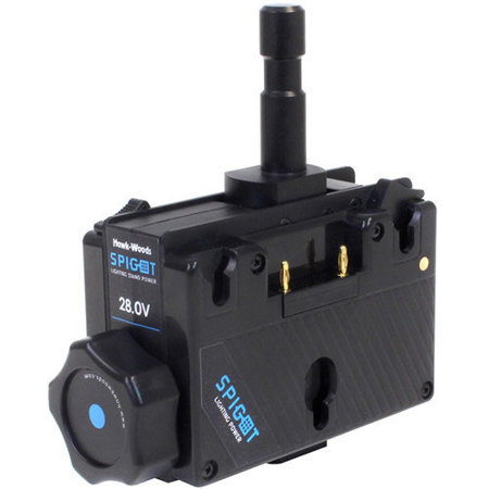 Hawk-Woods SPG-28AD Spigot Anton Bauer 28V Power Adapter, D-Tap Wired, G-Mount
