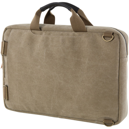HEX Infinity Convertible Briefcase for 15" MacBook Pro, iPad & iPad Mini, Khaki