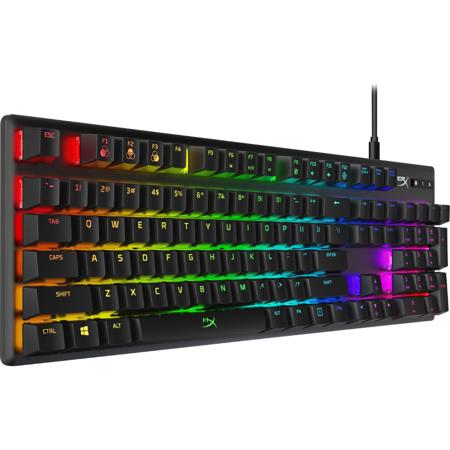 HyperX Alloy Origins RGB Wired Mechanical Gaming Keyboard, Black, Red Switch