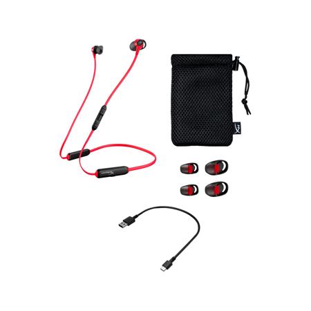 HyperX Cloud Buds Wireless Neckband In-Ear Headphones, Black/Red