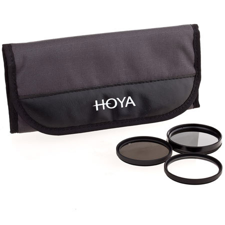 Hoya 46mm Digital Filter Kit with 3 Filters and Pouch