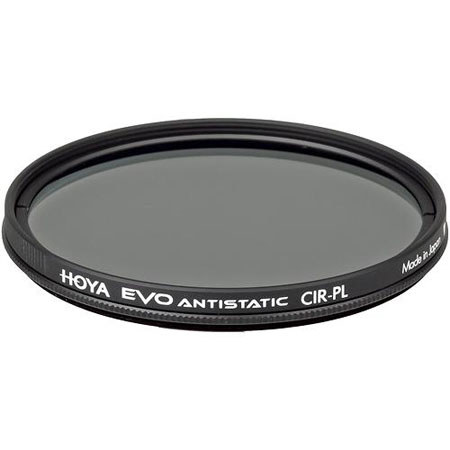 Hoya Evo Antistatic CPL Circular Polarizer Filter - 58mm - Dust / Stain / Water Repellent, Low-Profile Filter Frame