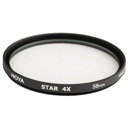 Hoya 58mm Creative Star 4X Cross Screen Glass Filter
