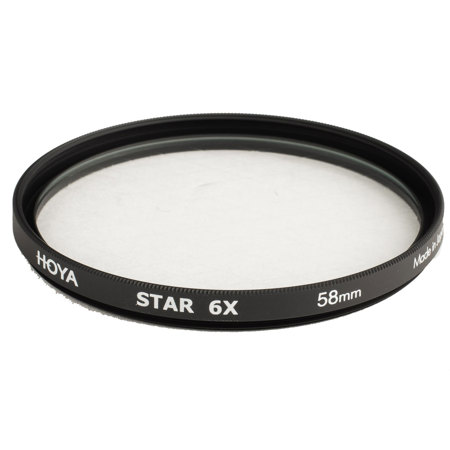 Hoya 58mm Creative Star 6X Cross Screen Glass Filter