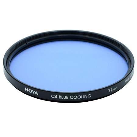 Hoya 77mm C4 Blue Cooling Color Correction Multi-Coated Glass Filter