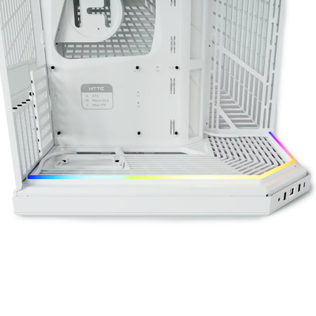 HYTE Noodle LN70 ARGB Light Strip - Adjustable Smooth Digital Lighting, Premium Sleeved RGB LED Light Strip, Included Mounting Clip Accessories, Optimized for Y40, Y60, Y70 Gaming PC Case - Snow White