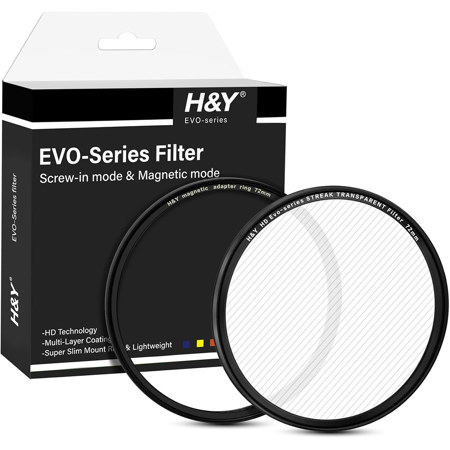 H&Y HD EVO-Series Magnetic Streak Effect Filter Transparent 72mm