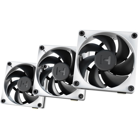 HYTE THICC FP12 120mm Case Fan with Nexus Portal NP50 Controller, 3-Pack, White