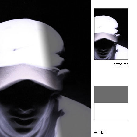 Hoya 55mm Half-Color Dark Grey Special Effects Filter