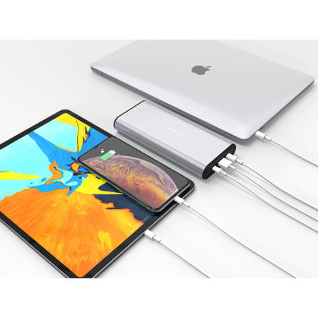 Hyper HyperJuice 130W USB-C Battery Pack Without Charger, Silver