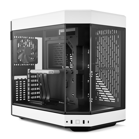 HYTE Y60 Modern Aesthetic Tempered Glass Mid-Tower ATX PC Case, White