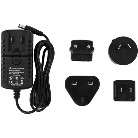iKan 12V 2A AC/DC Universal Adapter for On-Camera Monitors & Small LED Lights
