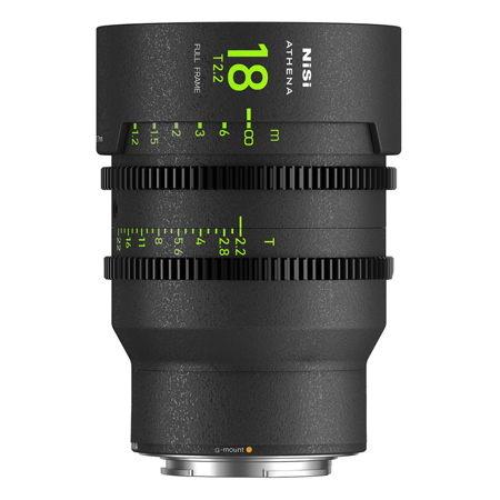 NiSi ATHENA PRIME 18mm T2.2 Cine Lens without Filter Holder, Fujifilm G