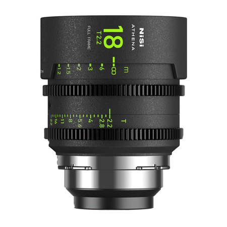NiSi ATHENA PRIME 18mm T2.2 Cine Lens with Filter Holder, PL Mount