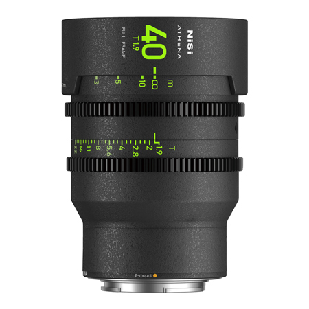 NiSi ATHENA PRIME 40mm T1.9 Cine Lens without Filter Holder, Sony E